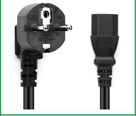 CEE7/7 Schuko প্লাগ টু IEC 60320 C15 VDE পাওয়ার কর্ড হোম অ্যাপ্লায়েন্সের জন্য